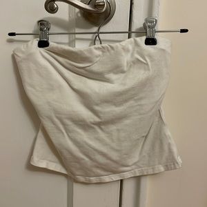 Lulu’s White Crop Tube Top